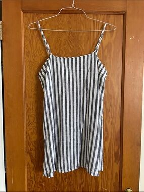 a new day Navy and White Striped Tank Dress